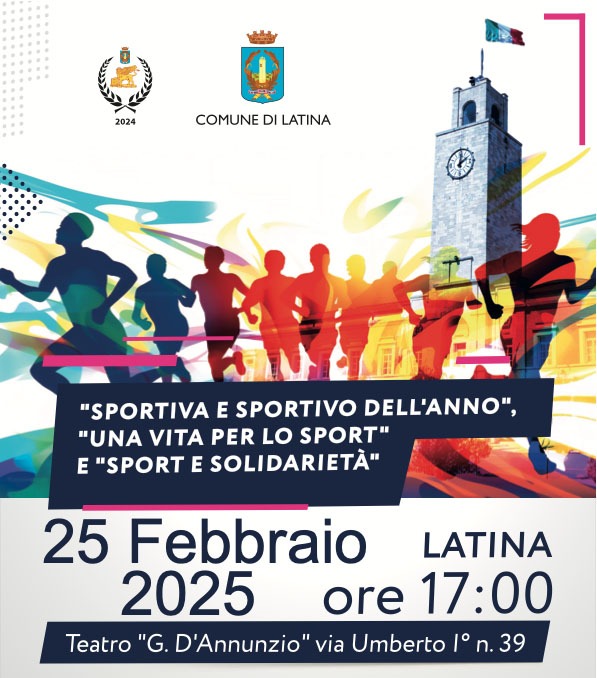 Stasera al D’Annunzio di Latina la seconda edizione dei premi “Sportiva e sportivo dell’anno”. - 