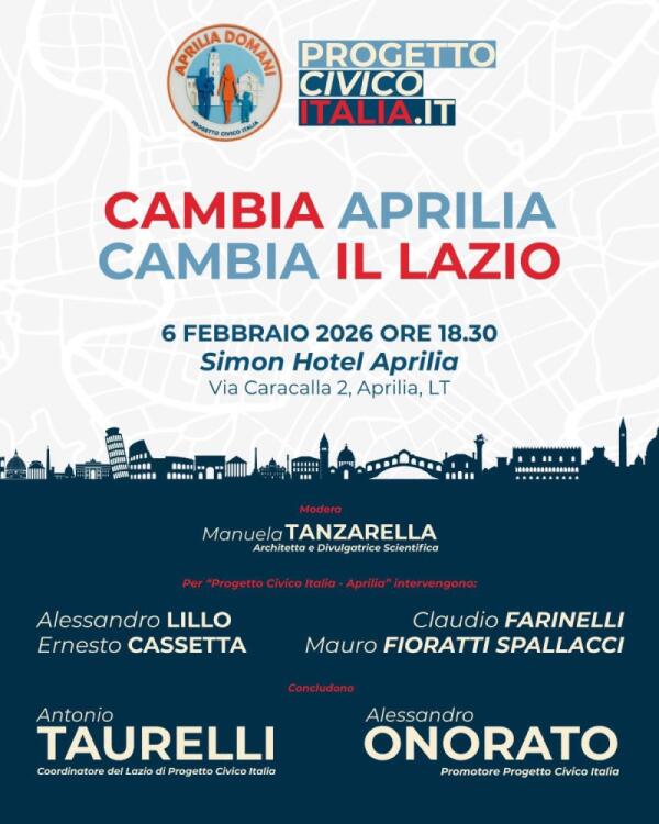 Aprilia Domani, "Un convegno per avviare un nuovo confronto sulla città"