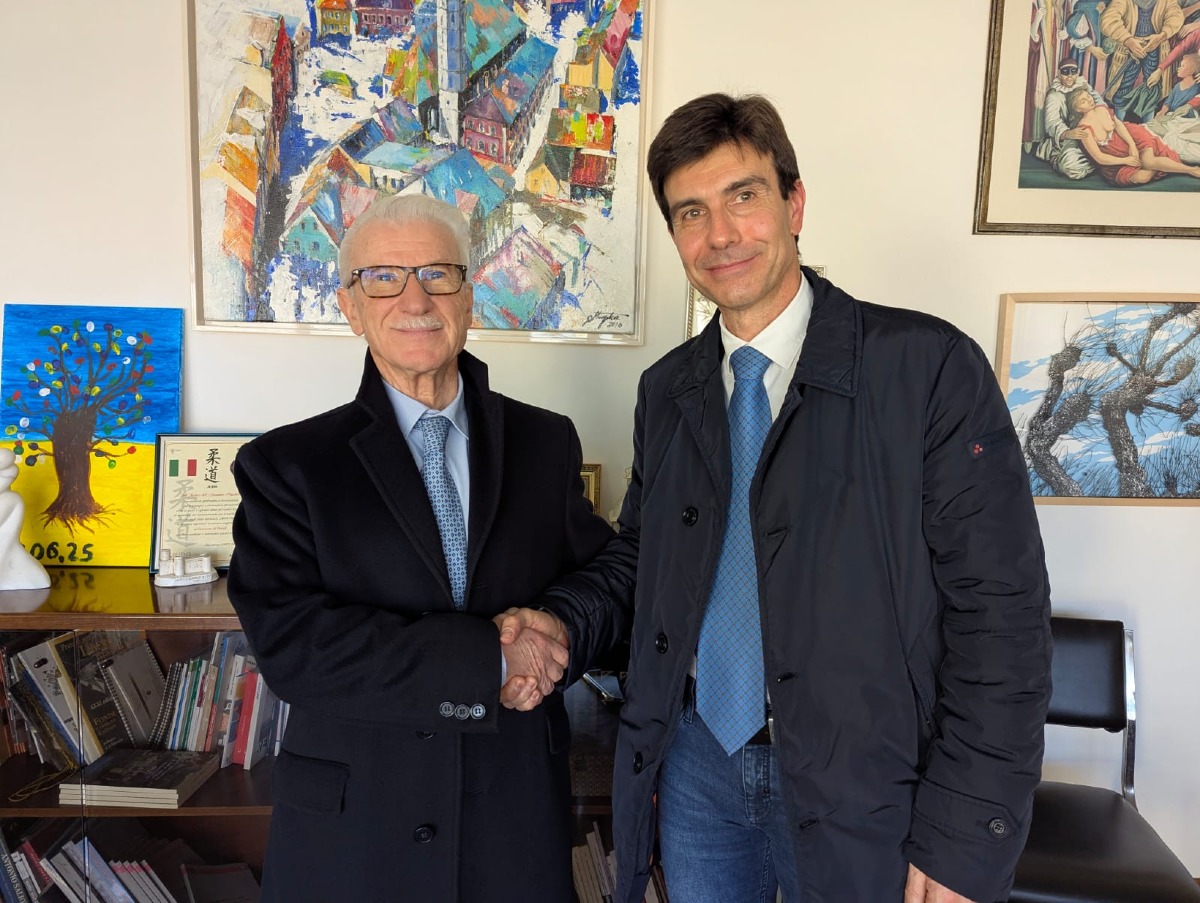 il sindato Beniamino Maschietto ed il comandante della Polizia Locale Vincenzo Leone