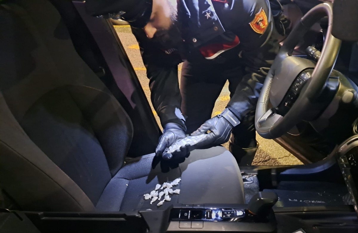 la droga sequestrata dai Carabinieri