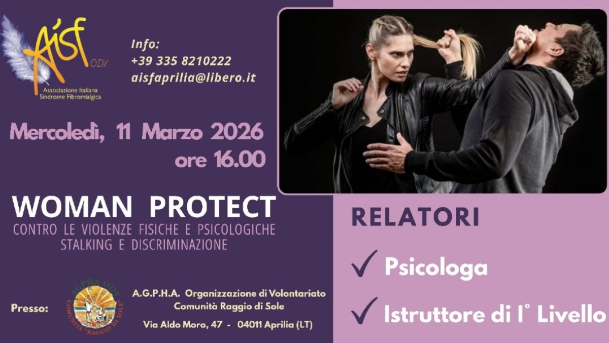 Aprilia, “Woman Project”: oggi alla Comunità Raggio di Sole un incontro dell’Aisf. - 