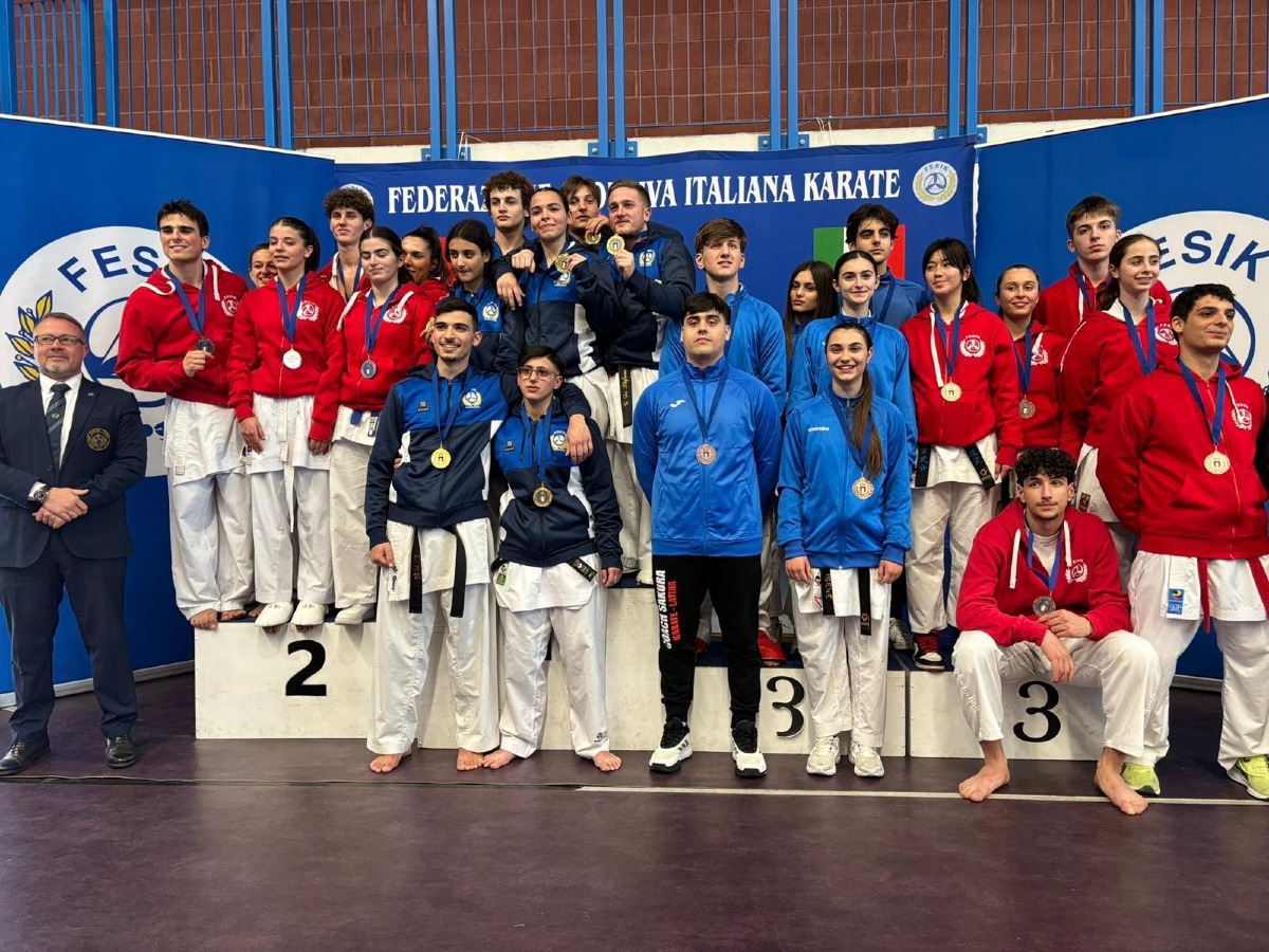 Dieci podi per la Sakura Latina ai Campionati Nazionali di Karate Tradizionale - 