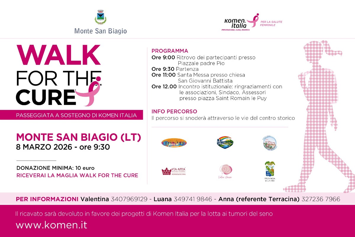 Walk For The Cure a Monte San Biagio