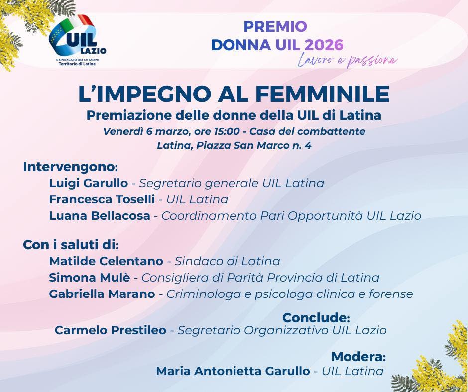 Uil Latina - impegno al femminile