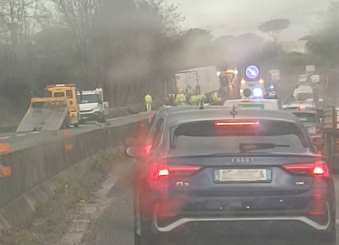 Pontina - il tratto dell'incidente