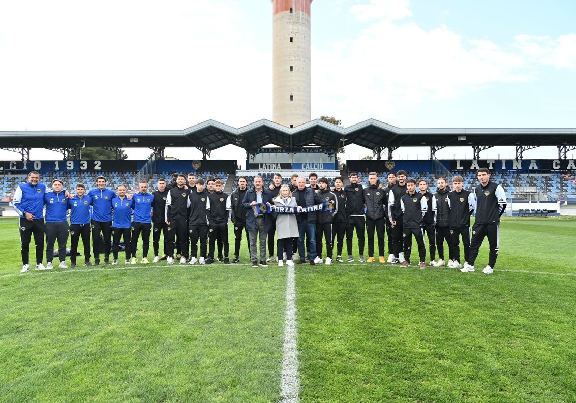 Latina Calcio - incontro con la sindaca Matilde Celentano