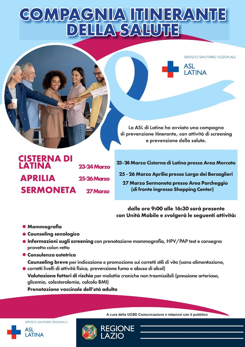 Compagnia Itinerante della salute - Cisterna