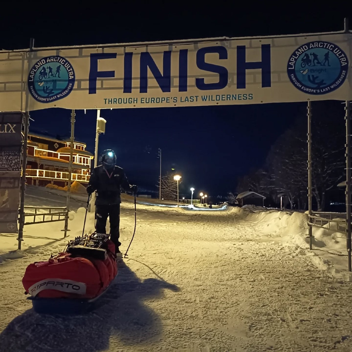 Giulio Pacchioni di Aprilia all’ultra-maratona artica della Lapponia.