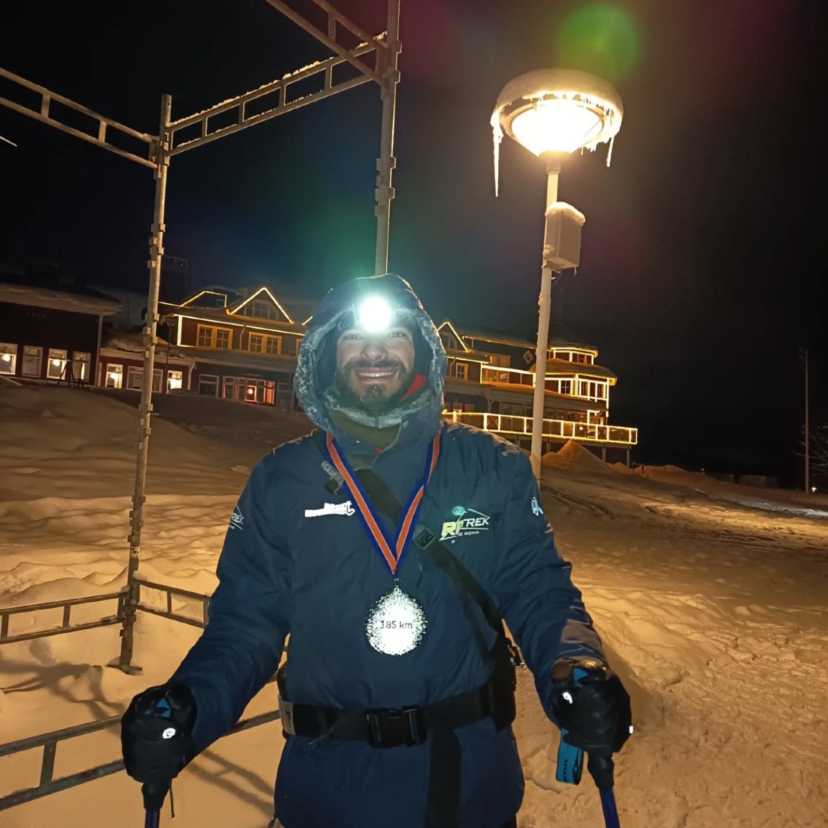 Giulio Pacchioni di Aprilia all’ultra-maratona artica della Lapponia.