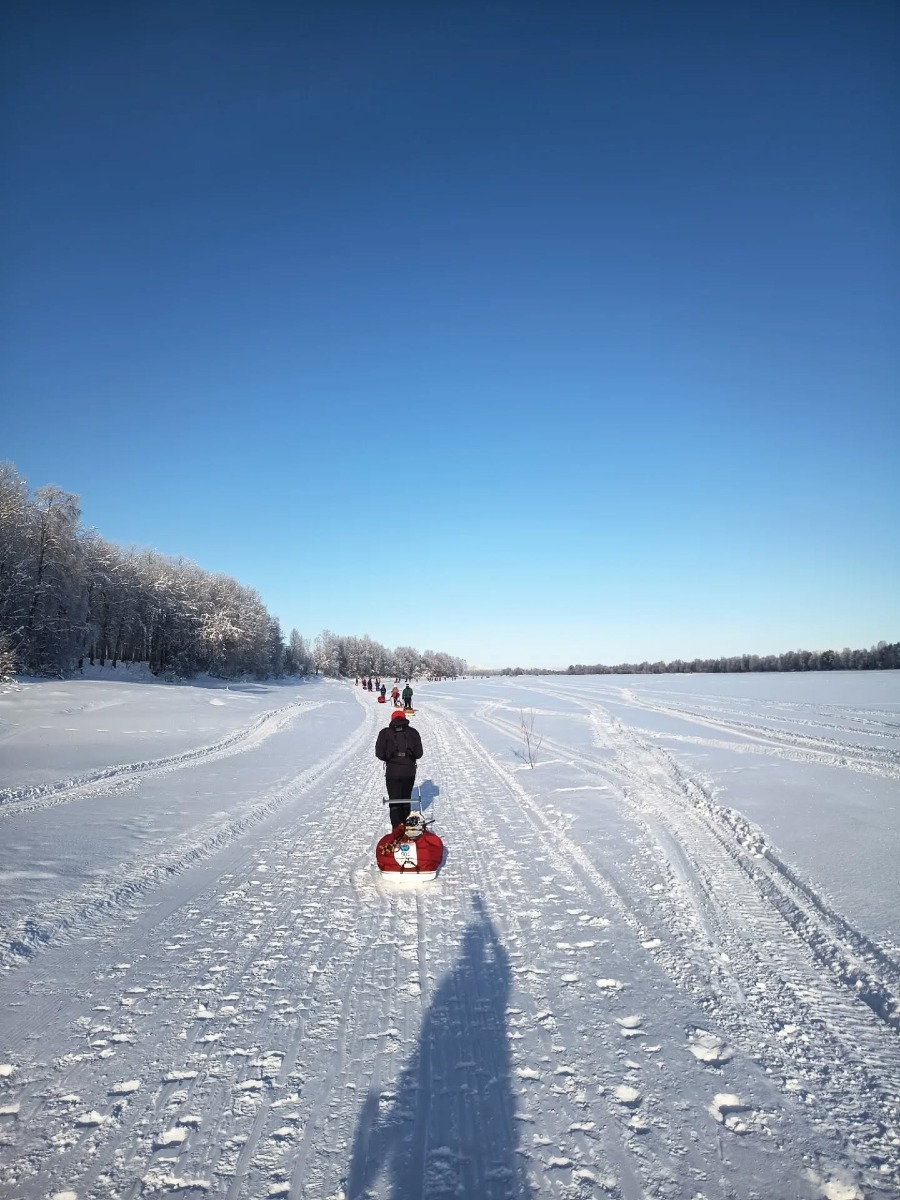 Giulio Pacchioni di Aprilia all’ultra-maratona artica della Lapponia.