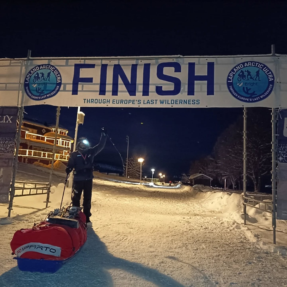 Giulio Pacchioni di Aprilia all’ultra-maratona artica della Lapponia.