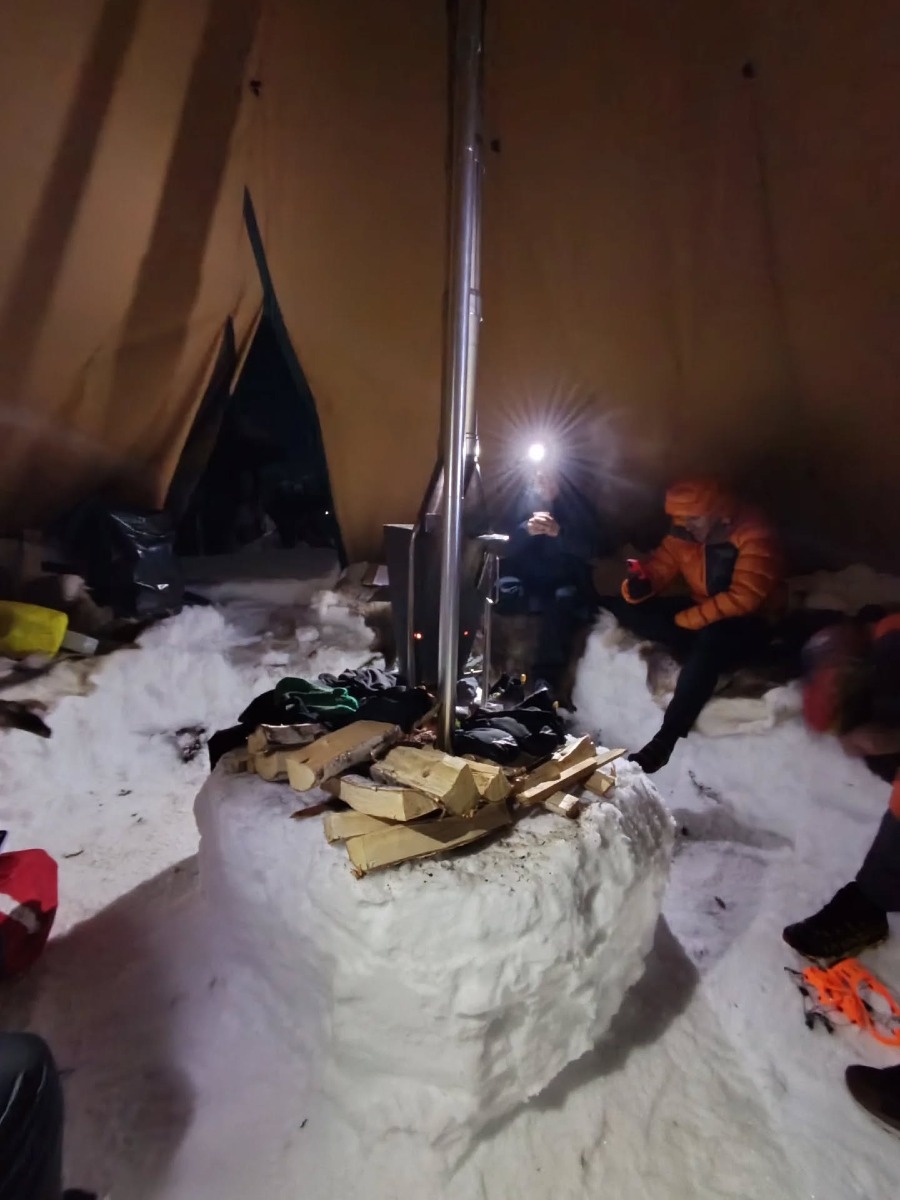 Giulio Pacchioni di Aprilia all’ultra-maratona artica della Lapponia.