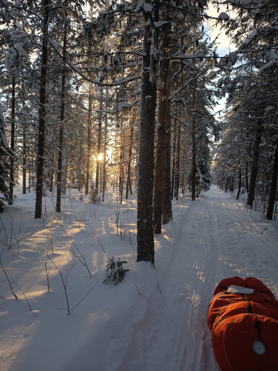Giulio Pacchioni di Aprilia all’ultra-maratona artica della Lapponia.