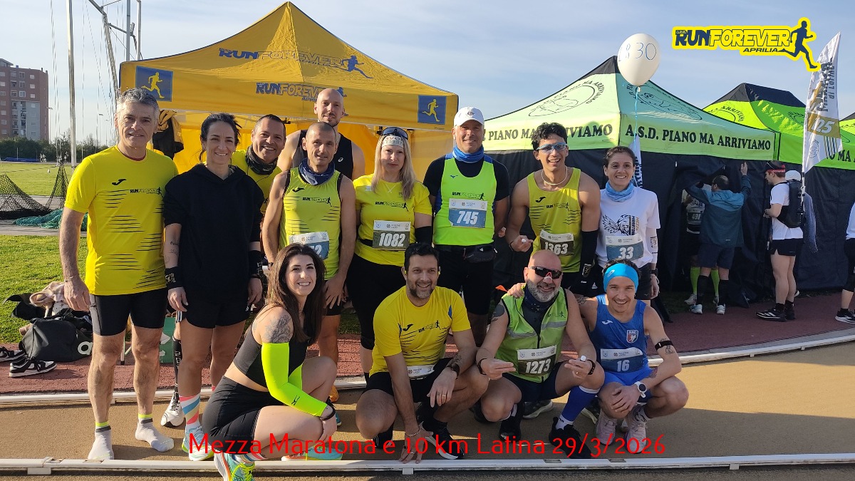 Gli atleti dell’ASD Runforever Aprilia in due gare speciali - 