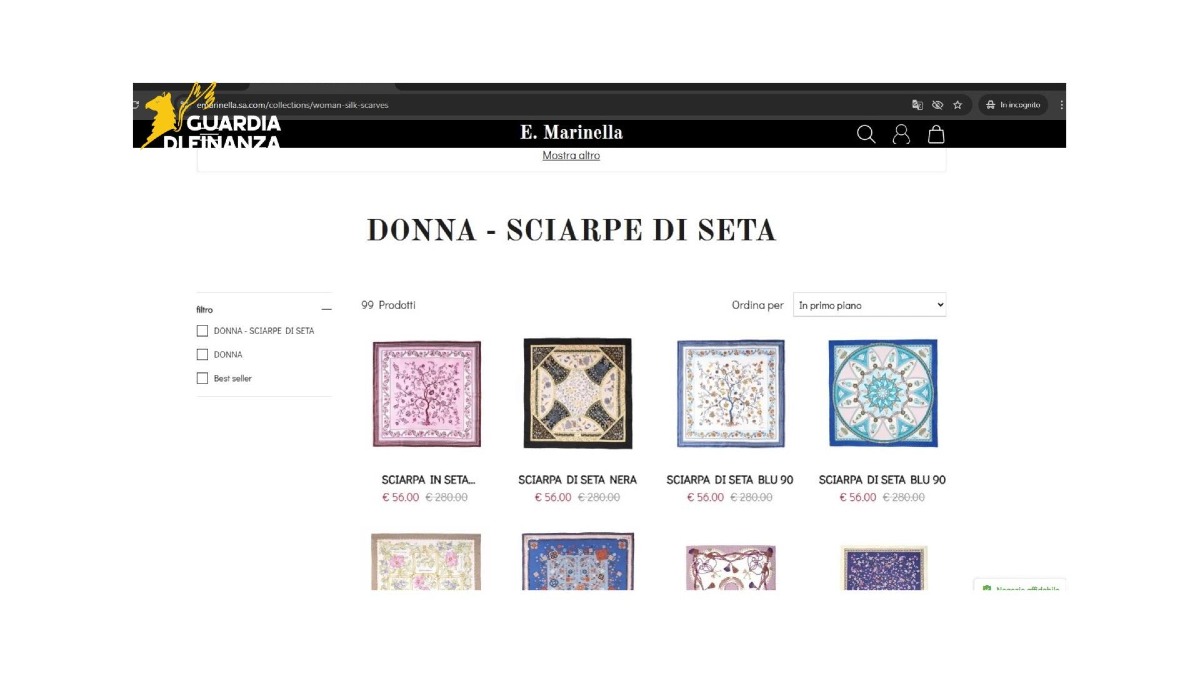 Sito di e-commerce sequestrato e oscurato dalla Finanza di Latina. - 