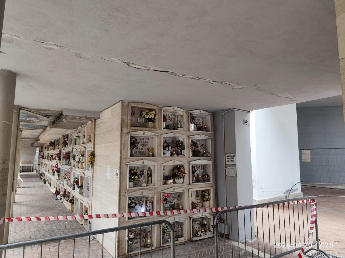 Infiltrazioni d’acqua al Cimitero di Aprilia, ci risiamo - 