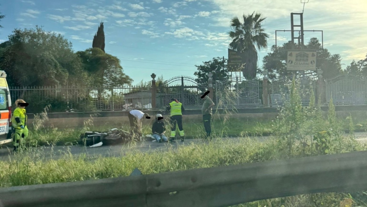Incidente sulla Pontina ad Aprilia, coinvolto motociclista  - 