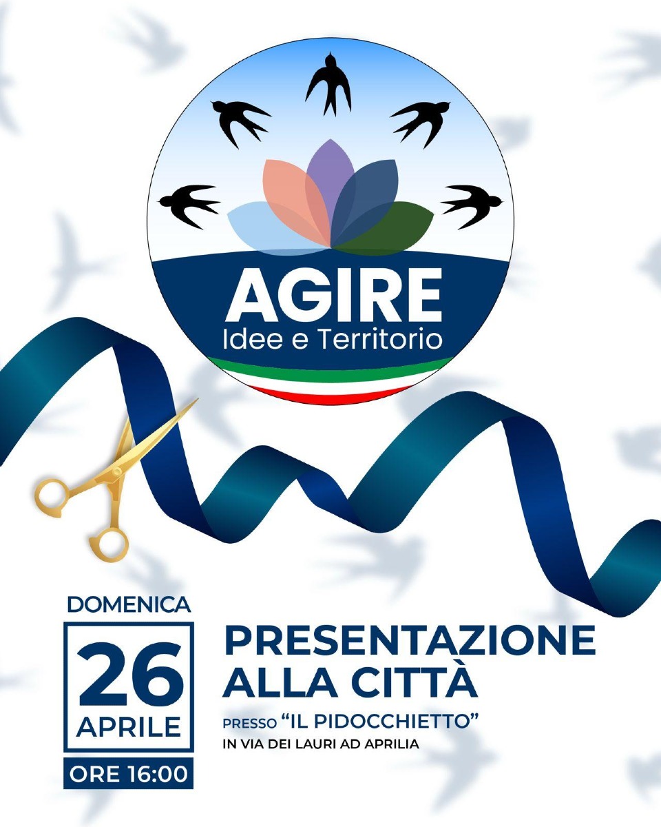 Aprilia, il gruppo civico “AGIRE – Idee e Territorio” si presenta alla città. - 