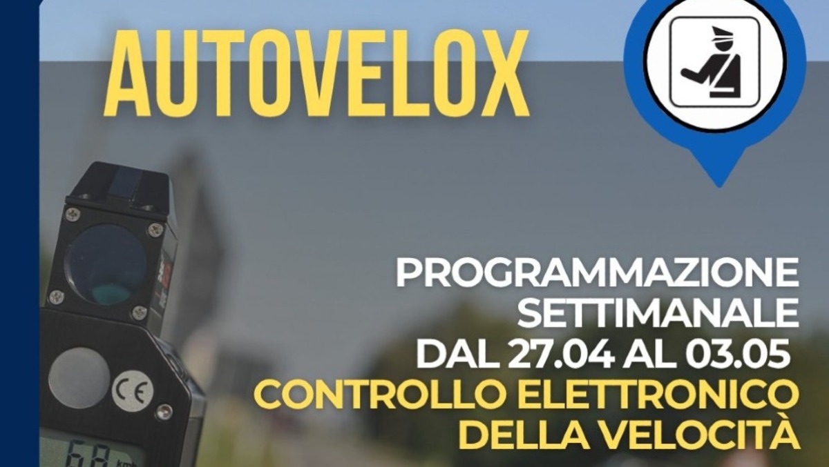 Autovelox sulla Pontina per il ponte del Primo Maggio. - 