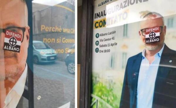 Albano, atti vandalici comitato Borelli. Zuccalà, M5S: “Clima inaccettabile”