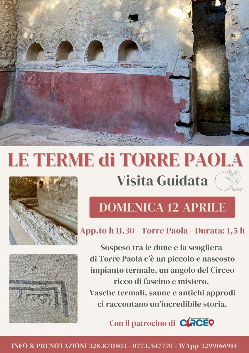 Visita Terme di Torre Paola - locandina