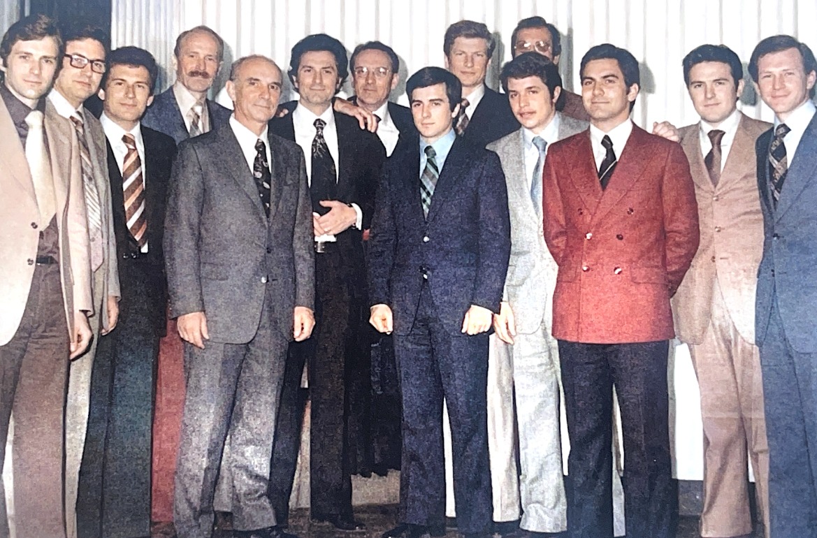 4 aprile 1974, giorno in cui si inaugurò la nuova sede di Aprilia, in piazza Roma 