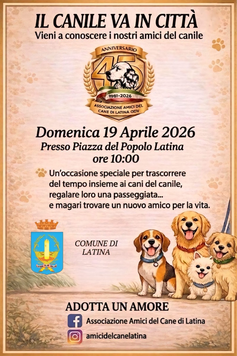 Amici del Cane Latina - locandina