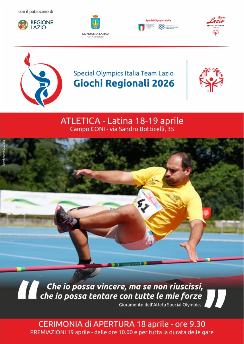 Giochi Regionali Atletica Special Olympics Lazio 2026
