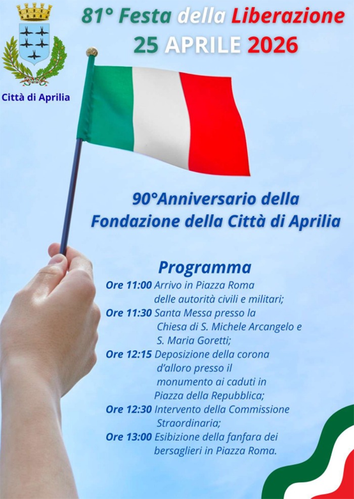Aprilia celebrazioni 25 APRILE_90esimo