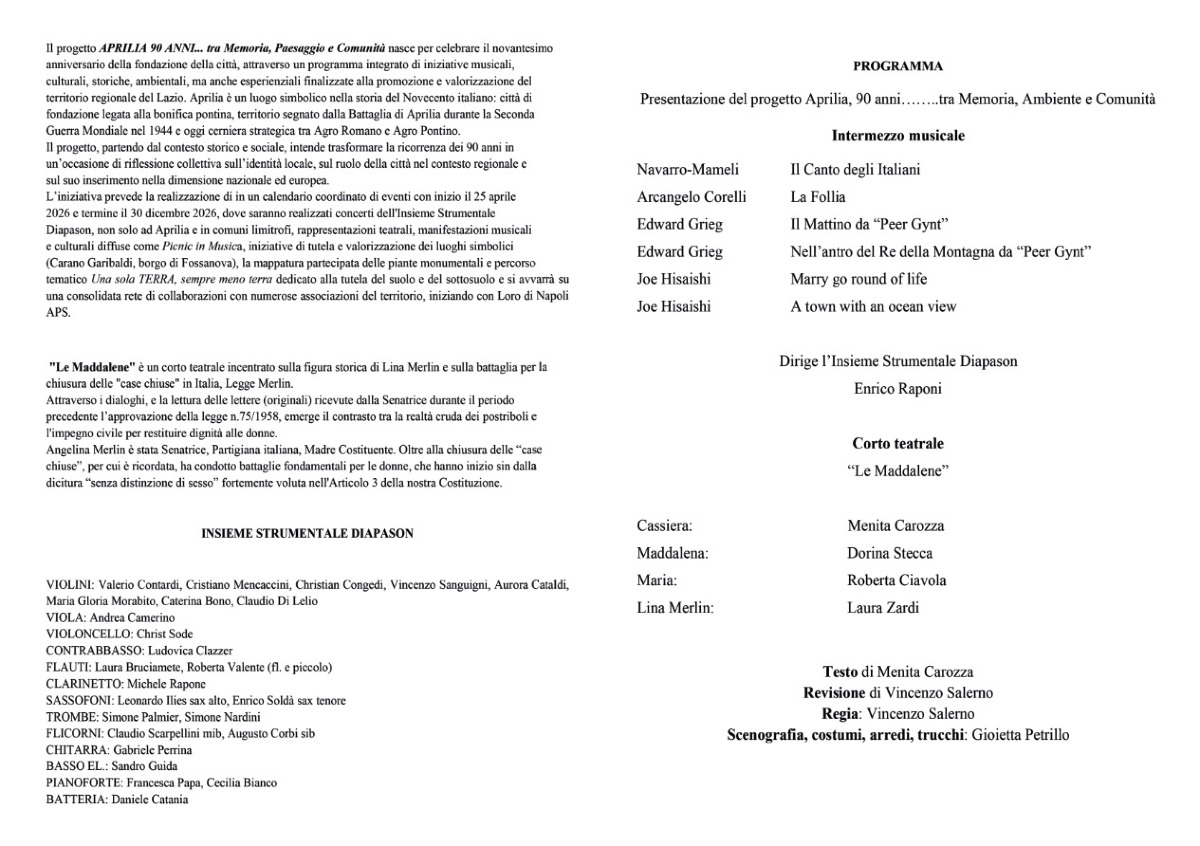 Diapason Aprilia - BROCHURE