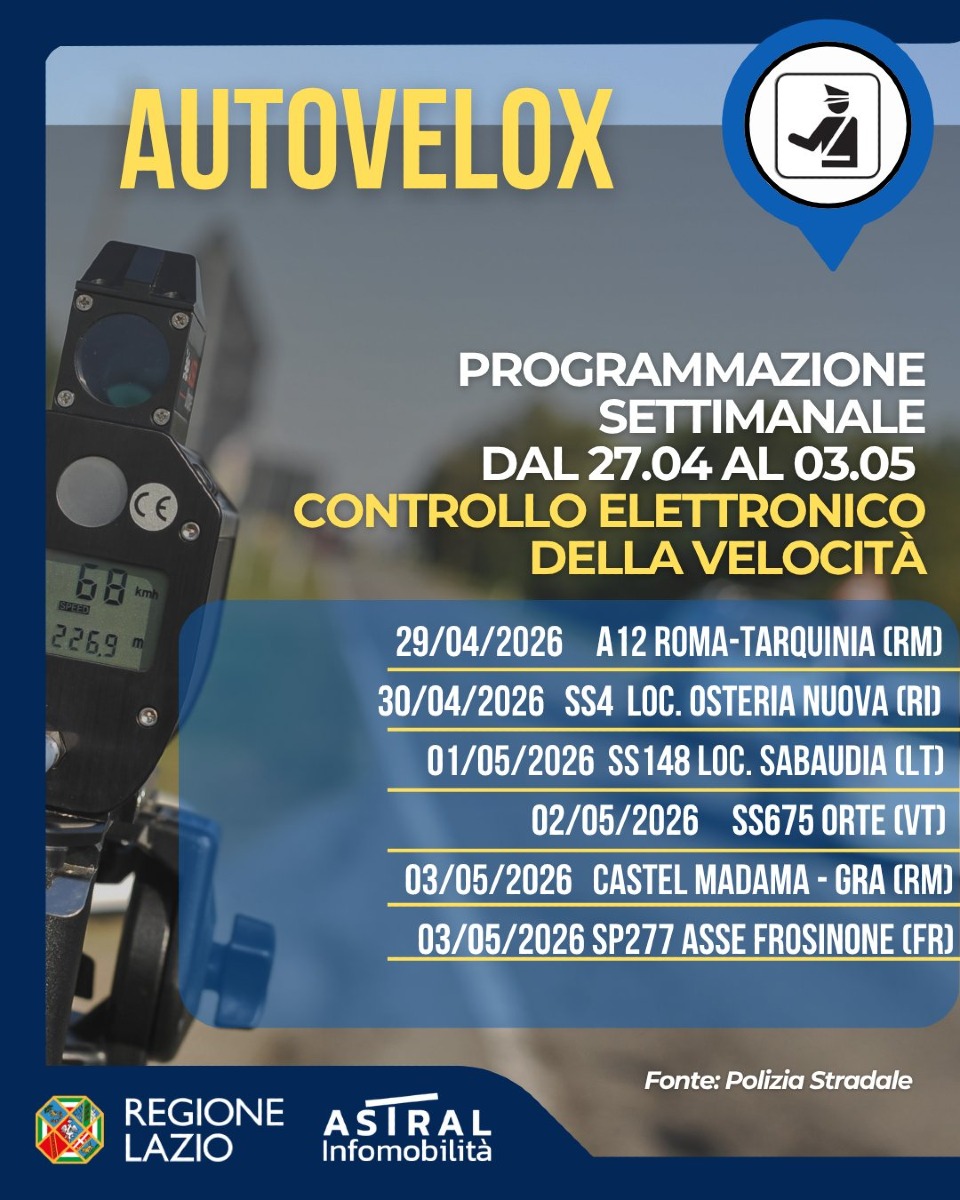 Autovelox ponte Primo Maggio