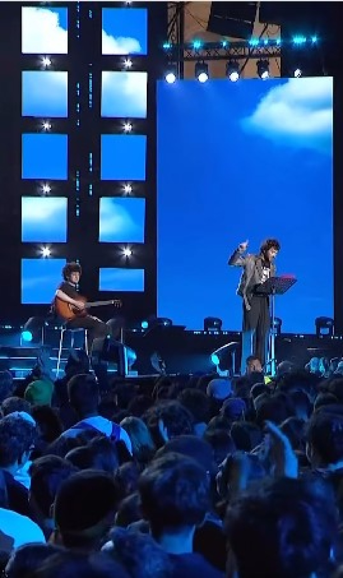 Satnam Singh ricordato sul palco del concertone - Foto dalla diretta Rai 3 su pagina Facebook https://www.facebook.com/share/v/18c8CEFBmQ/