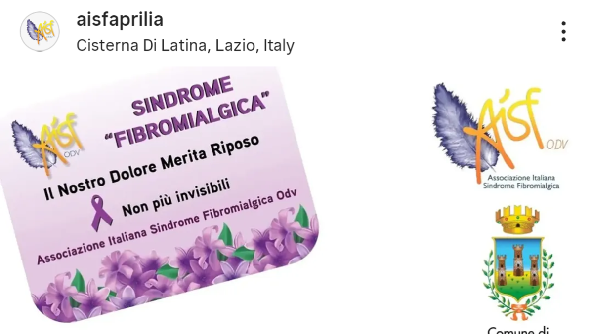 Fibromialgia, una panchina viola a Cisterna per sensibilizzare - 