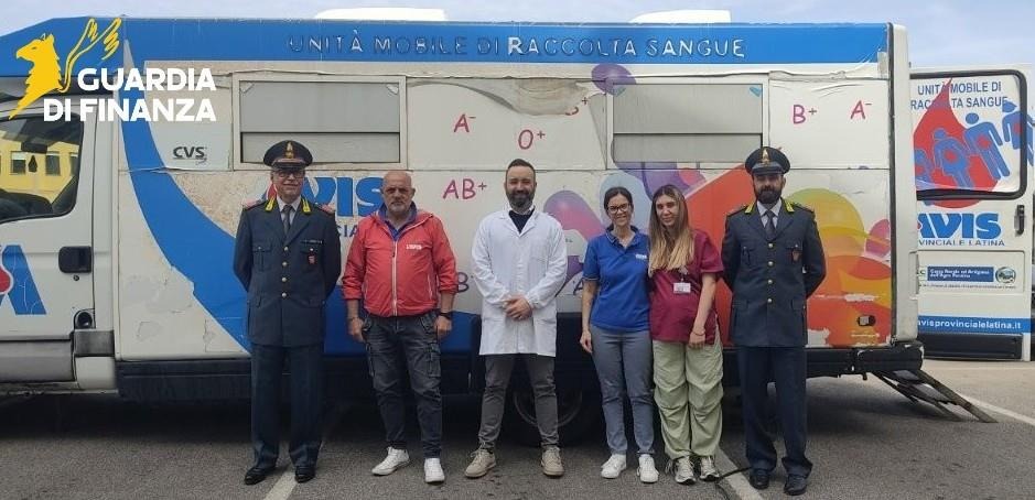 “Fiamme Gialle e Gene…rosse”: giornate per la donazione del sangue a cura della Finanza di Latina. - 