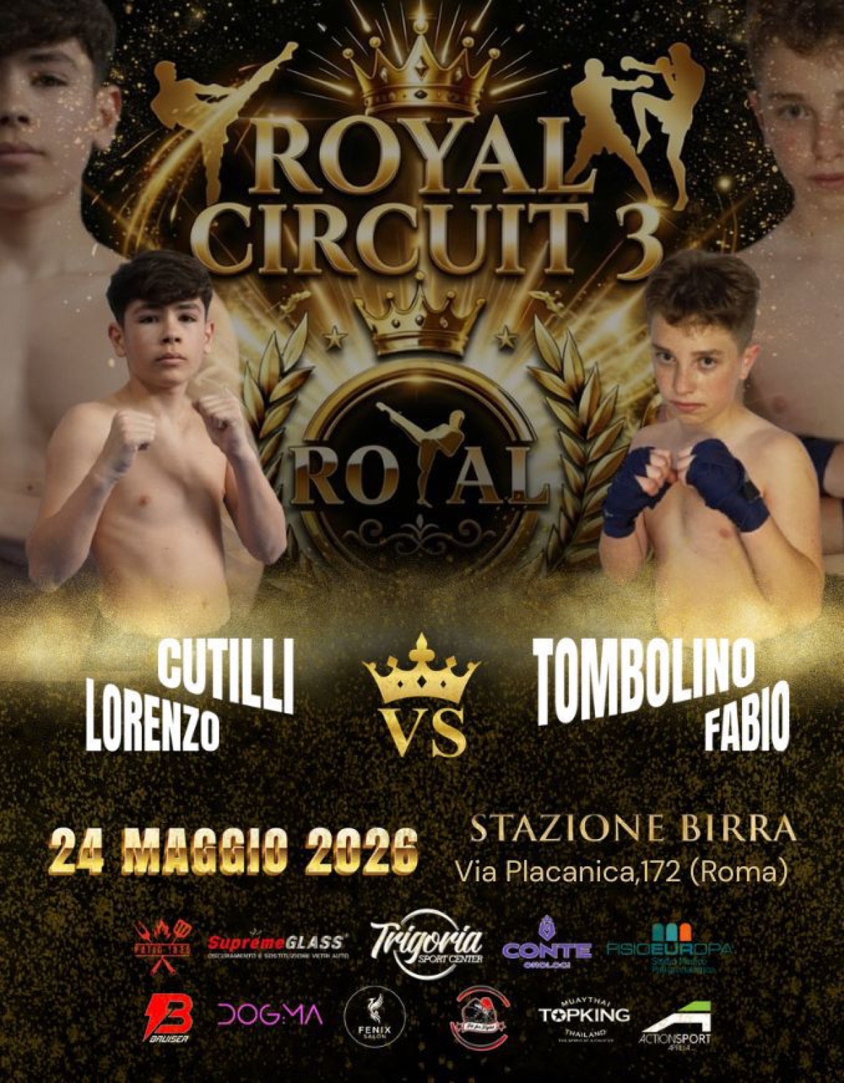 Aprilia tifa Lorenzo Cutilli al Royal Circuit 3 di Kick Boxing - 
