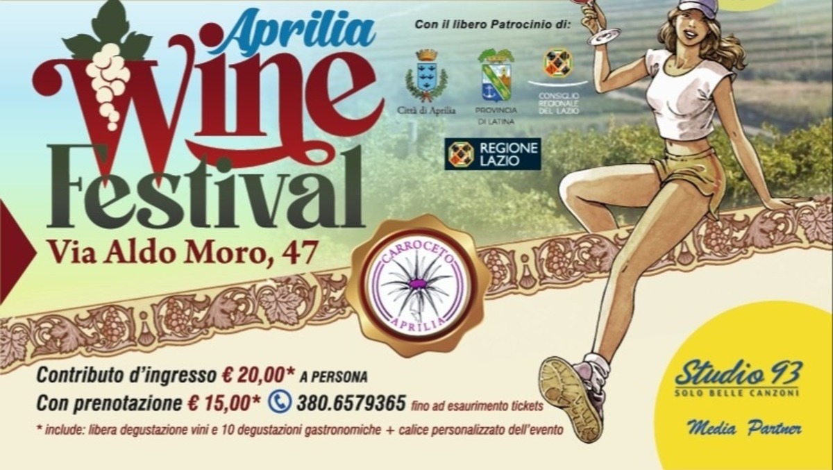 Questo weekend la seconda edizione dell’“Aprilia Wine Festival”! - 