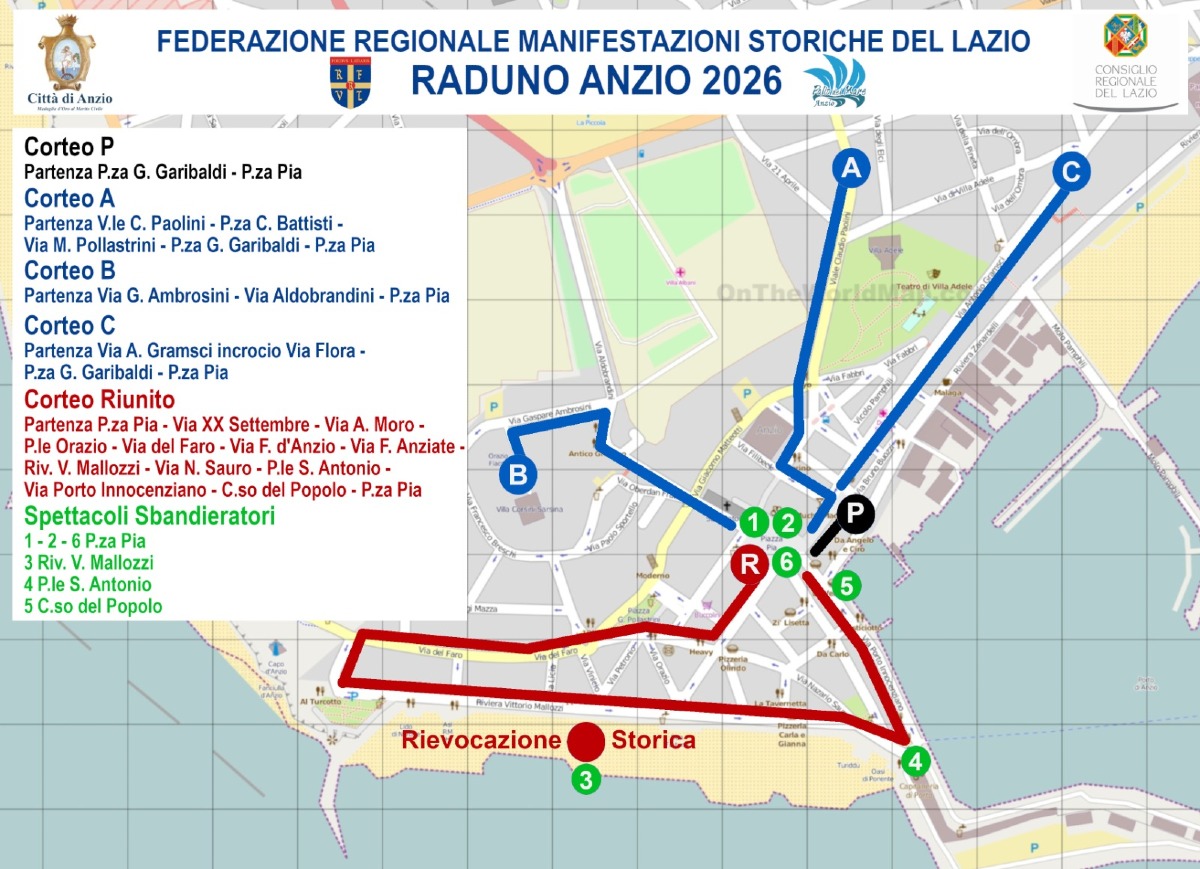 Raduno Anzio Mappa