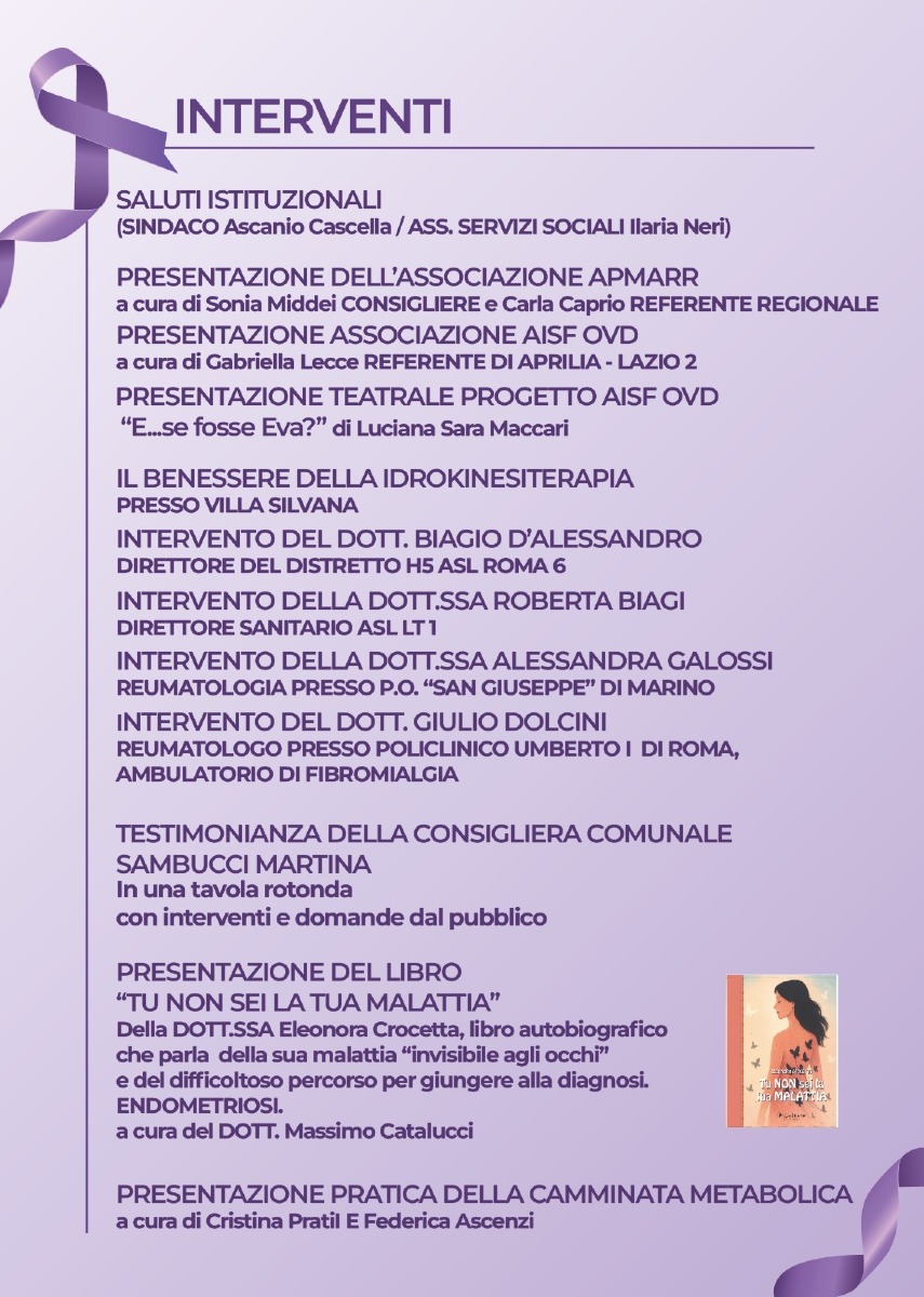 Fibromialgia - incontro Velletri