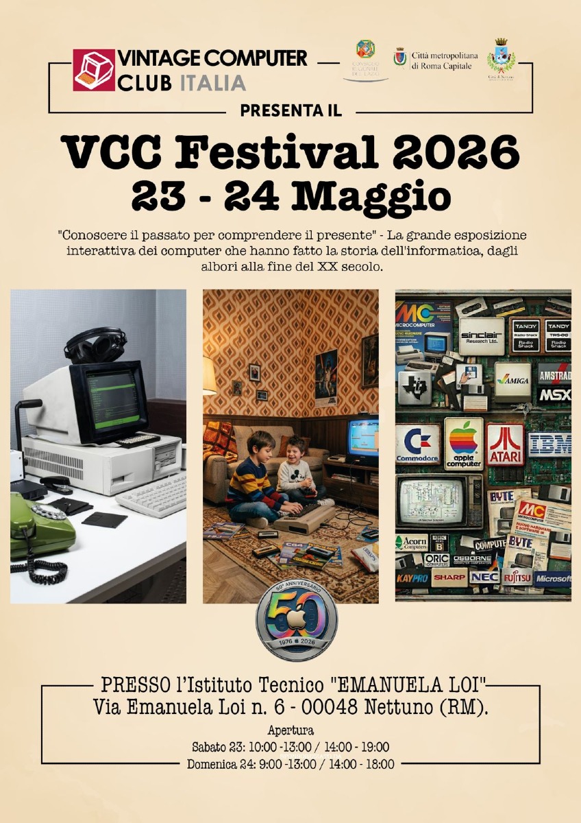 Nettuno - Vintage Computer Festival Italia 2026