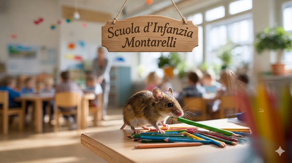 Topo in classe - scuola Montarelli