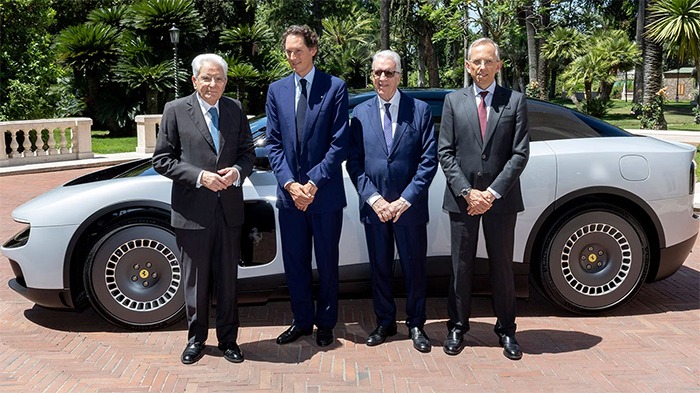 John Elkann ed il Presidente Sergio Mattarella 