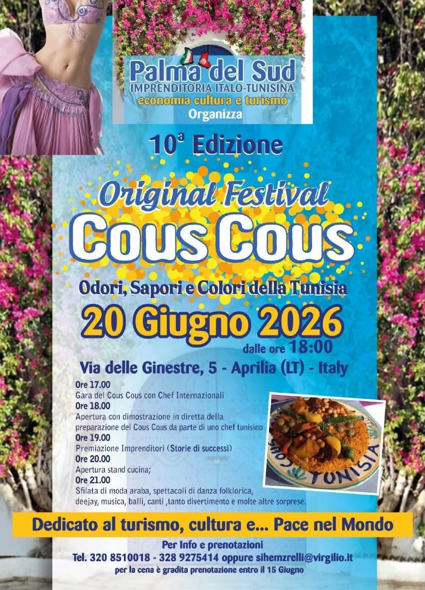 Cous Cous Fest Aprilia 2026