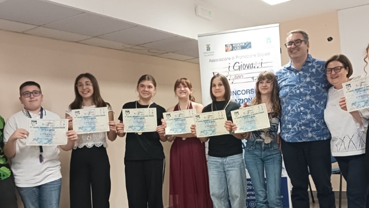 Primi premi per la “Matteotti” di Aprilia al concorso internazionale Città di Latina”. - 