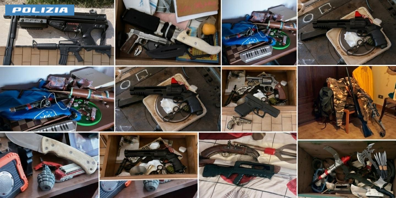 Latina - "Vi ammazzo" e si barrica in casa, poi la resa e l'arresto: in casa un arsenale - 