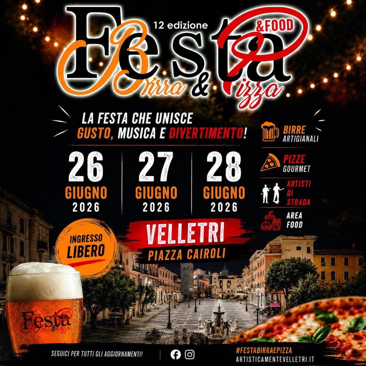 A Velletri "Birra e Pizza": la festa che unisce gusto, musica e divertimento - 