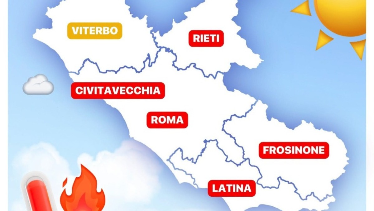 Allerta rossa questo mercoledì 1° Luglio a Latina e in altre località laziali. - 