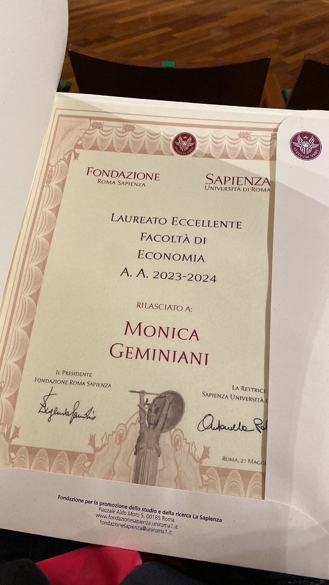 Monica Geminiani alla “Giornata del Laureato”