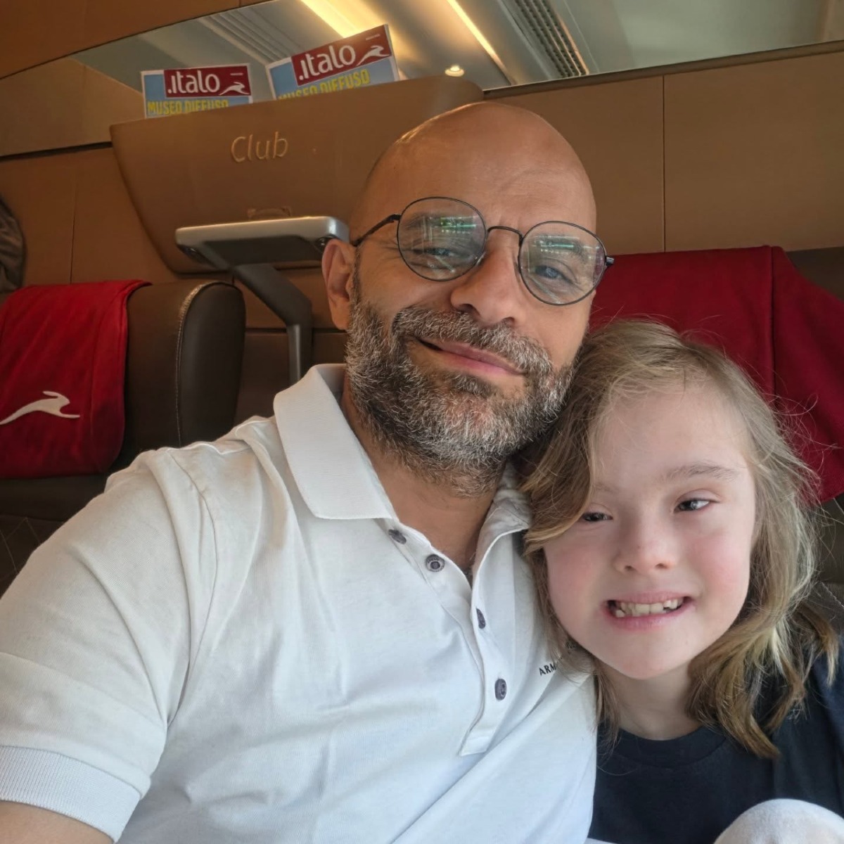 Luca Trapanese e la sua piccola Alba