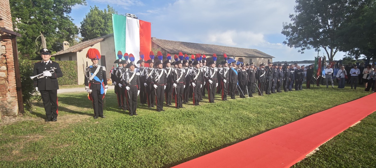 Arma dei Carabinieri . celebrazioni a Fogliano, Latina