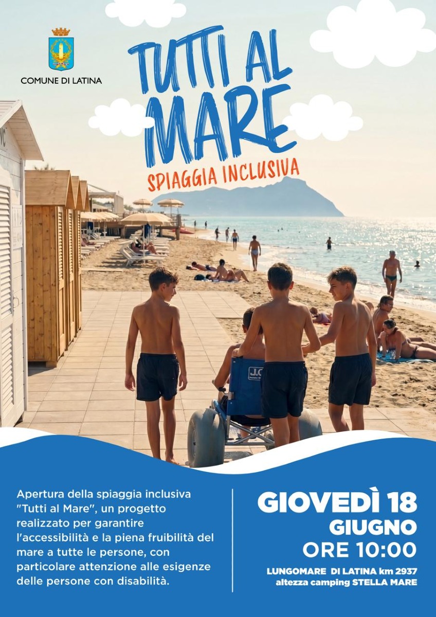 Tutti al mare Latina - spiaggia inclusiva